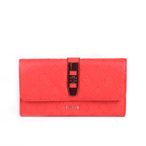 Guess dámská červená velká peněženka se vzorem - T/U (POP)